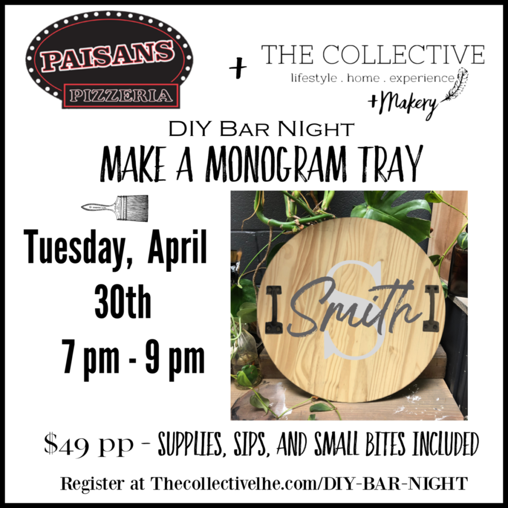 DIY Bar night at Paisans In Lisle, IL with The Collective lhe + Makery